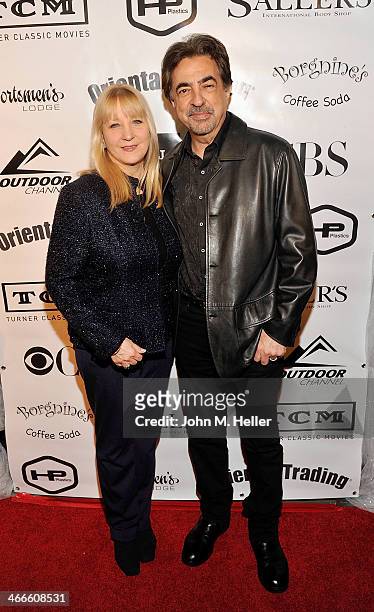Arlene Mantegna and actor Joe Mantegna attend the 2nd annual Borgnine Movie Star Gala honoring actor Joe Mantegna at the Sportman's Lodge on February...