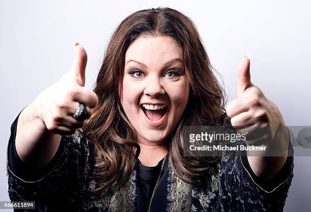 Actress Melissa McCarthy poses for a portrait for the film 'Spy' during 2015 SXSW Music, Film + Interactive Festival at the Paramount Theatre on...