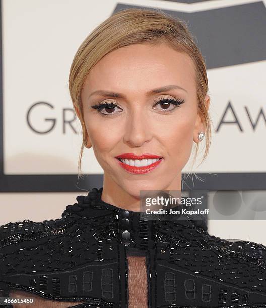 Giuliana Rancic arrives at the 57th GRAMMY Awards at Staples Center on February 8, 2015 in Los Angeles, California.