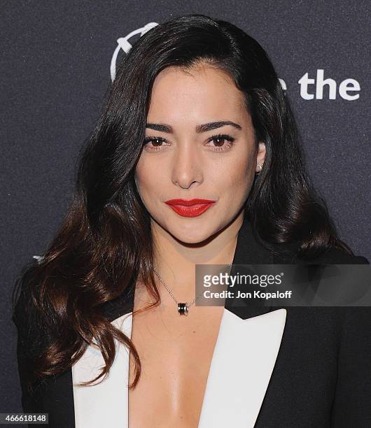 Actress Natalie Martinez arrives at BVLGARI And Save The Children STOP. THINK. GIVE. Pre-Oscar Event at Spago on February 17, 2015 in Beverly Hills,...