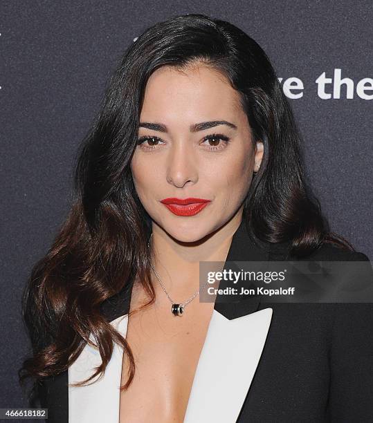 Actress Natalie Martinez arrives at BVLGARI And Save The Children STOP. THINK. GIVE. Pre-Oscar Event at Spago on February 17, 2015 in Beverly Hills,...