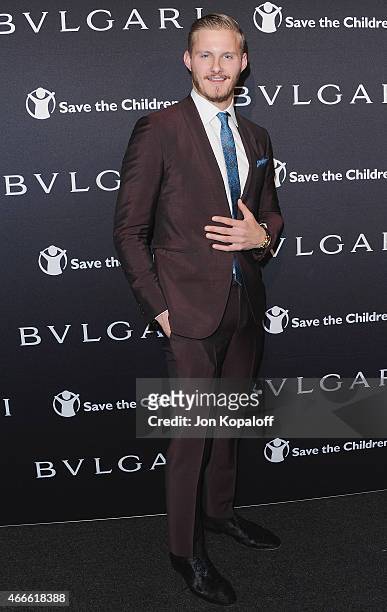 Actor Alexander Ludwig arrives at BVLGARI And Save The Children STOP. THINK. GIVE. Pre-Oscar Event at Spago on February 17, 2015 in Beverly Hills,...