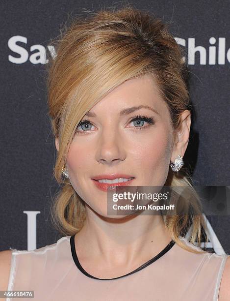 Actress Katheryn Winnick arrives at BVLGARI And Save The Children STOP. THINK. GIVE. Pre-Oscar Event at Spago on February 17, 2015 in Beverly Hills,...