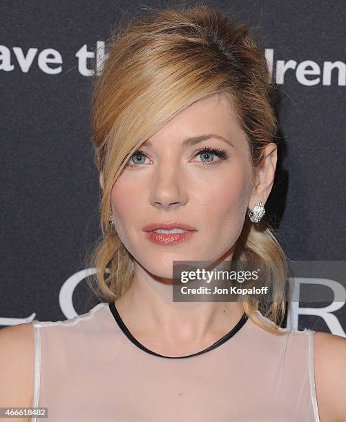 Actress Katheryn Winnick arrives at BVLGARI And Save The Children STOP. THINK. GIVE. Pre-Oscar Event at Spago on February 17, 2015 in Beverly Hills,...