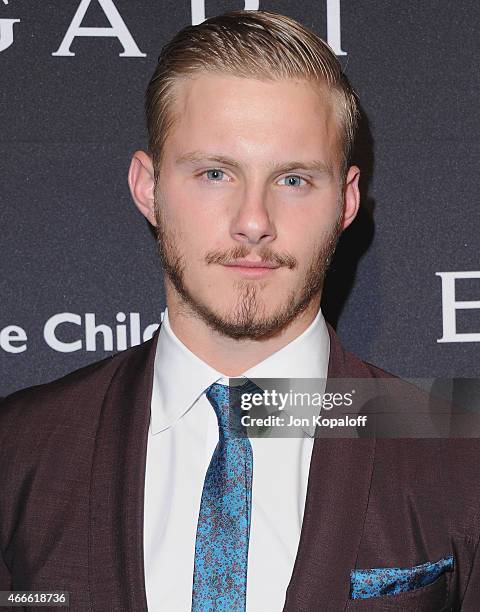 Actor Alexander Ludwig arrives at BVLGARI And Save The Children STOP. THINK. GIVE. Pre-Oscar Event at Spago on February 17, 2015 in Beverly Hills,...