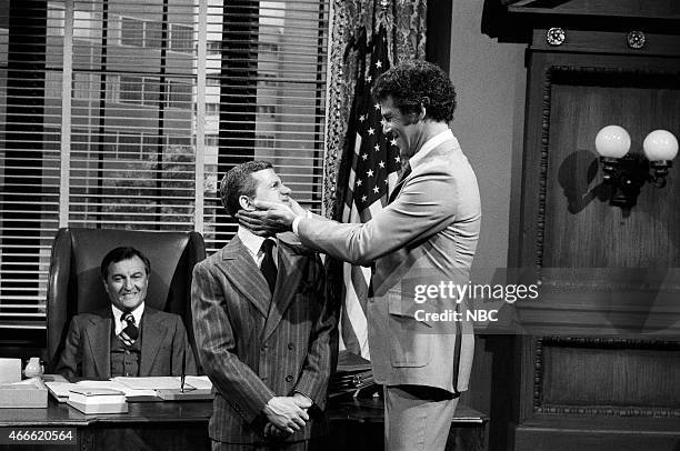Season 12 -- Pictured: unknown, Robert Clary as Robert LeClair, Jed Allan as Don Craig --