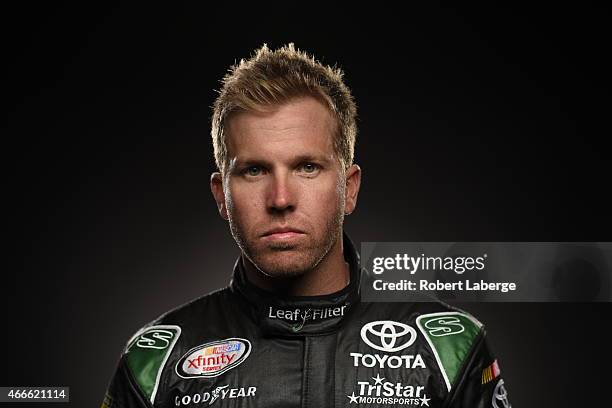 Series driver Blake Koch poses for a portrait at Daytona International Speedway on February 19, 2015 in Daytona Beach, Florida.