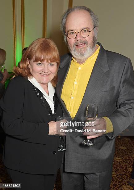 Lesley Nicol and David Keith Heald attend the after party following the Gala Performance of "Lord Of The Dance: Dangerous Games" at The Dominion...