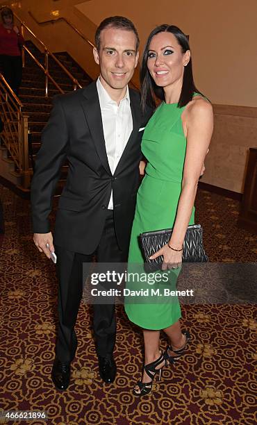 Will Stoppard and Linzi Stoppard attend the after party following the Gala Performance of "Lord Of The Dance: Dangerous Games" at The Dominion...