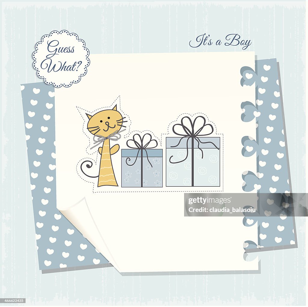 Birthday announcement card