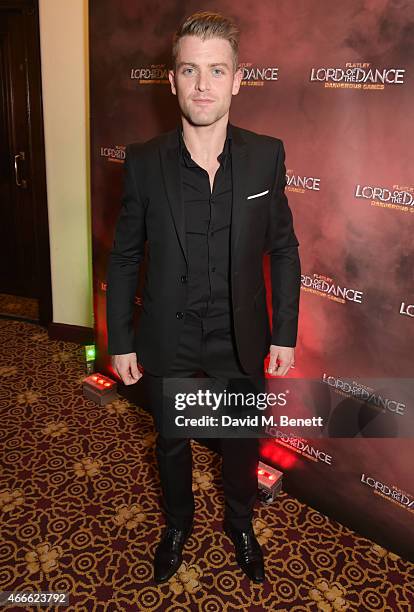 Cast member James Keegan attends the after party following the Gala Performance of "Lord Of The Dance: Dangerous Games" at The Dominion Theatre on...