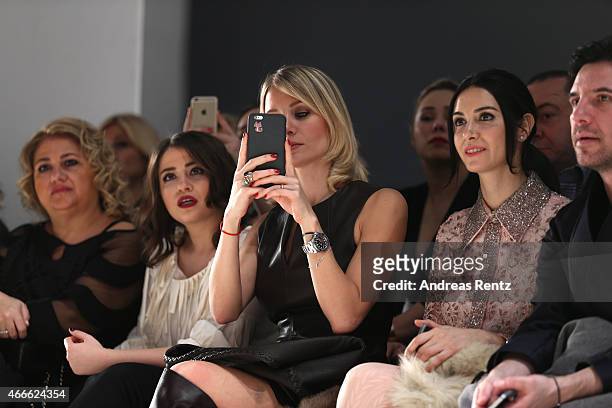 Ahu Yagtu attend the Ozgur Masur show during Mercedes Benz Fashion Week Istanbul FW15 on March 17, 2015 in Istanbul, Turkey.