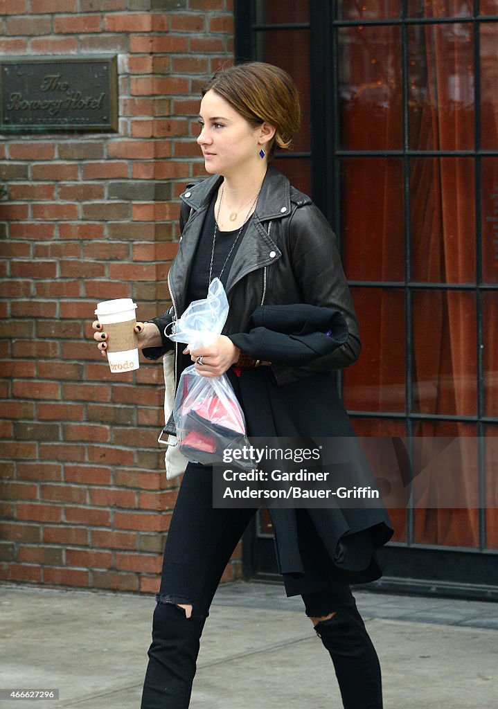 Celebrity Sightings In New York - March 17, 2015