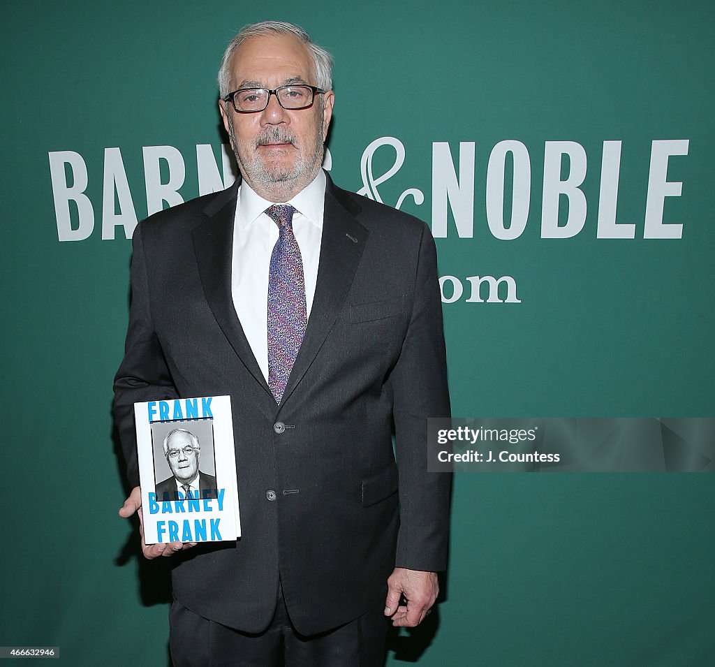 Barney Frank Signs Copies Of His Book "Frank: A Life In Politics From The Great Society To Same-Sex Marriage"