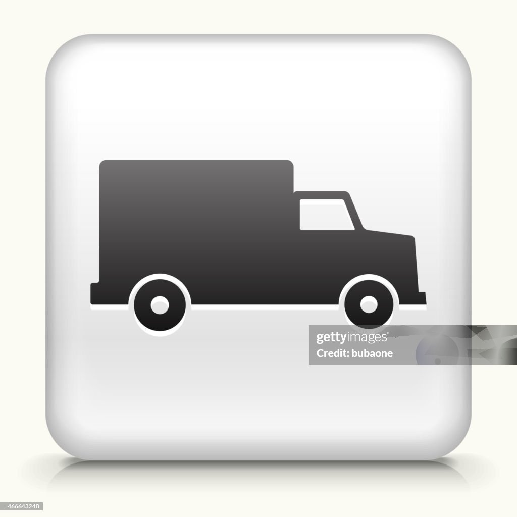 Square Button with Van interface icon