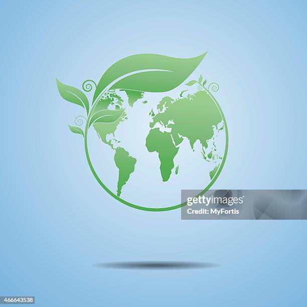 ecology the earth - body care stock illustrations