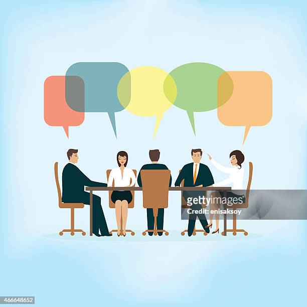 meeting - business meeting stock illustrations