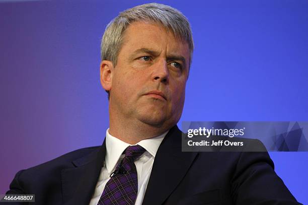 Andrew Lansley conservative MP for South Cambridgeshire , adresses the Conservative Party conference at Bournemouth 2004.
