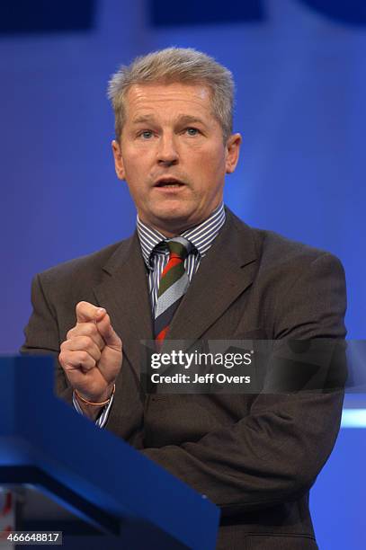 The former Colonel of the Royal Irish Regiment, Tim Collins, speaking at the Conservative Party Annual Conference in Bournemouth, Wednesday October...