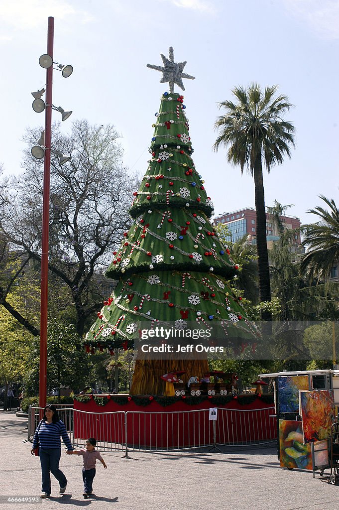 Christmas tree in Santiago