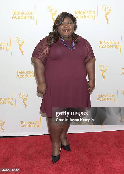 Actress Gabourey Sidibe attends the Television Academy Presents An Evening With The Women Of "American Horror Story" at The Montalban on March 17,...