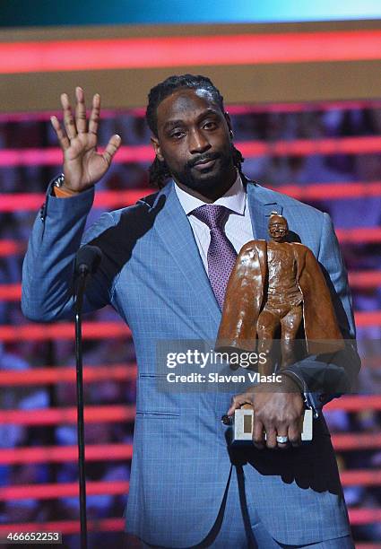 Chicago Bears cornerback Charles Tillman wins the Walter Payton NFL Man of the Year at the 3rd Annual NFL Honors at Radio City Music Hall on February...
