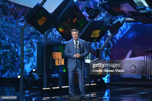 Actor Alec Baldwin hosts the 3rd Annual NFL Honors at Radio City Music Hall on February 1, 2014 in New York City.