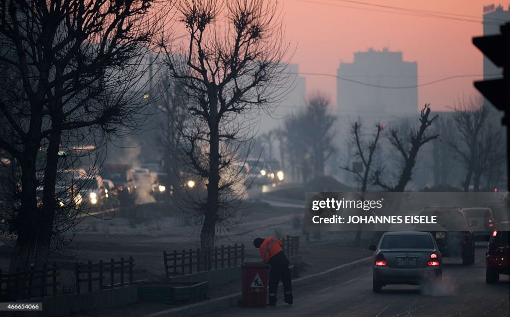 MONGOLIA-CLIMATE-ENVIROMENT-WEATHER