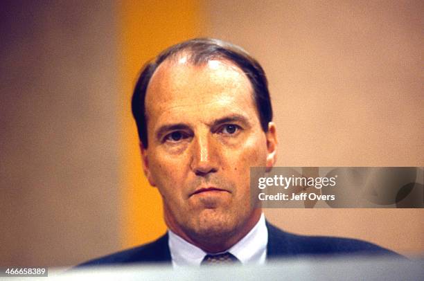 Simon Hughes speaking at the Liberal Democrat Party conference 2000., Lib Dem MP, Principal Spokesman for Home and Legal Affairs giving a speech at...