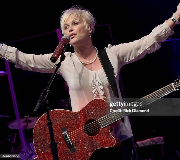 Recording Artist Lorrie Morgan performs during, I Am A Woman Benefit Concert to honor long-time music industry veteran Debbie Ballentine at Wildhorse...