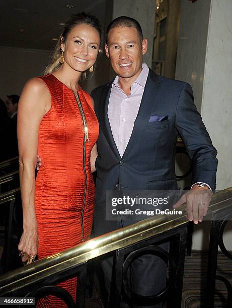 Actress/model Stacy Keibler and husband Jared Pobre arrive at The Independent School Alliance For Minority Affairs Impact Awards Dinner at Four...