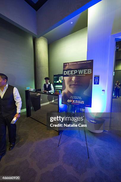 Atmosphere at EPIX's Deep Web Panel and Reception during the 2015 SXSW Music, Film + Interactive Festival at the W Hotel on March 16, 2015 in Austin,...