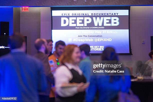 Atmosphere at EPIX's Deep Web Panel and Reception during the 2015 SXSW Music, Film + Interactive Festival at the W Hotel on March 16, 2015 in Austin,...