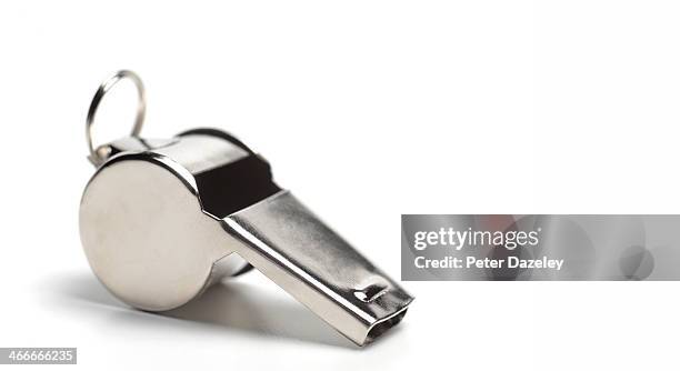 whistle blowing - whistle blowing stock pictures, royalty-free photos & images