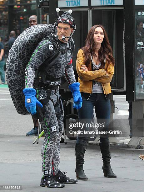 Megan Fox and Alan Ritchson are seen on May 20, 2013 in New York City.