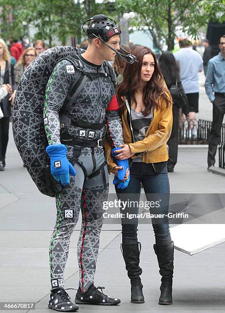 Megan Fox and Alan Ritchson are seen on May 20, 2013 in New York City.