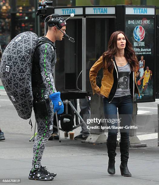Megan Fox and Alan Ritchson are seen on May 20, 2013 in New York City.