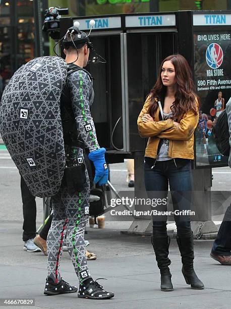 Megan Fox and Alan Ritchson are seen on May 20, 2013 in New York City.