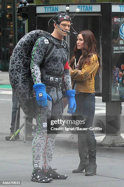 Megan Fox and Alan Ritchson are seen on May 20, 2013 in New York City.