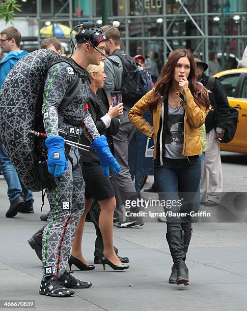 Megan Fox and Alan Ritchson are seen on May 20, 2013 in New York City.