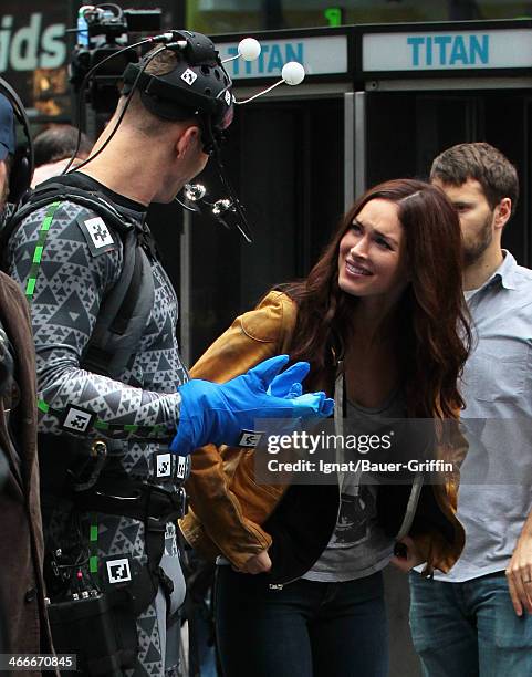 Megan Fox and Alan Ritchson are seen on May 20, 2013 in New York City.