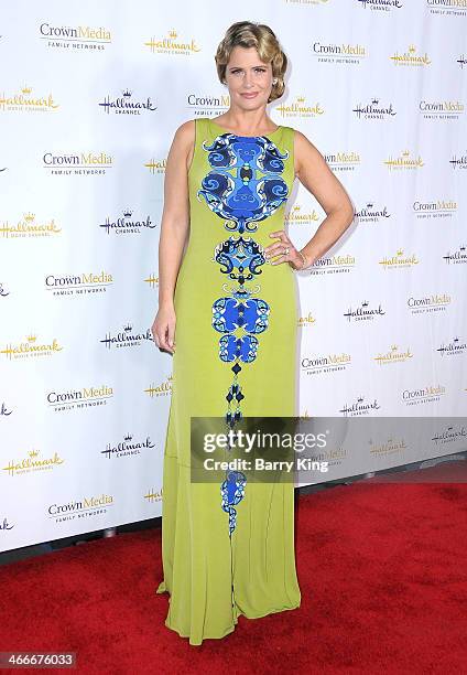 Actress Kristy Swanson arrives at the Hallmark Channel & Hallmark Movie Channel 2014 Winter TCA Party on January 11, 2014 at The Huntington Library...