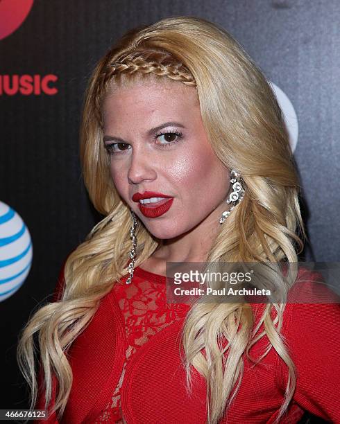 Reality TV Personality Chenelle West Coast attends the official launch party for Beats Music from Beats By Dr. Dre at Belasco Theatre on January 24,...