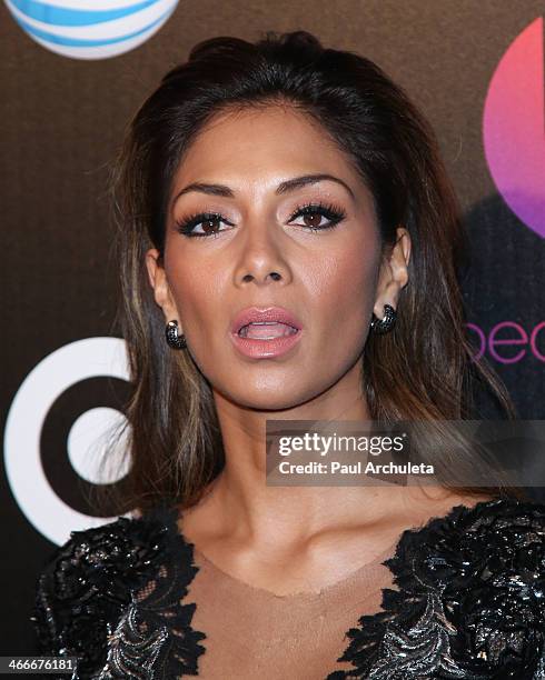 Recording Artist Nicole Scherzinger attends the official launch party for Beats Music from Beats By Dr. Dre at Belasco Theatre on January 24, 2014 in...