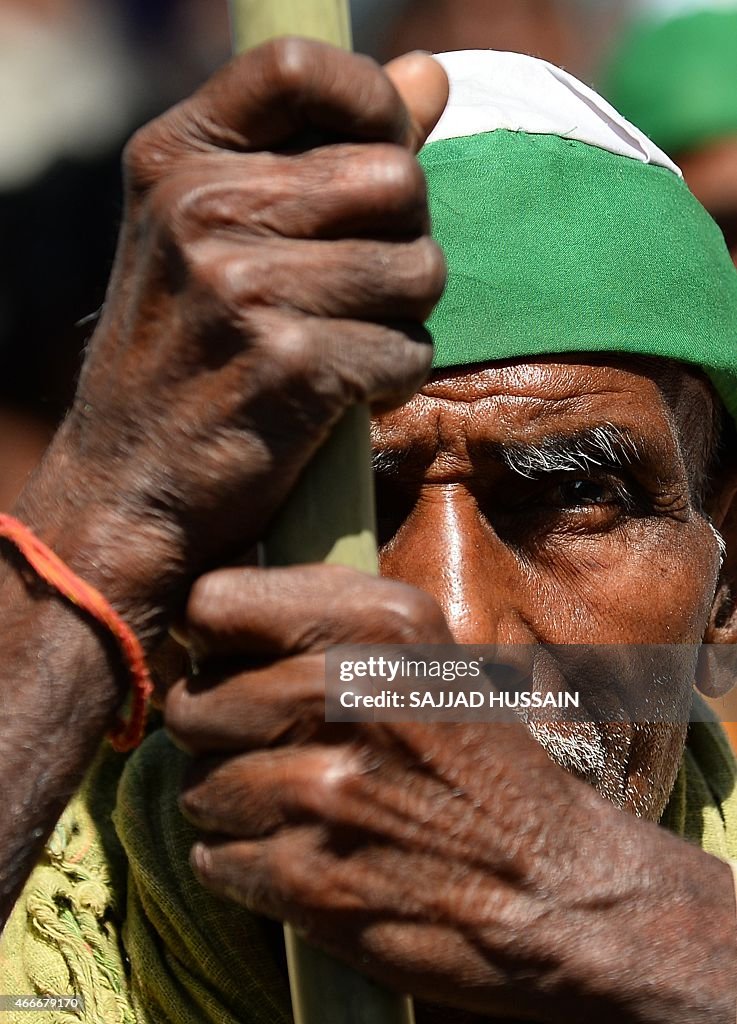 INDIA-POLITICS-PROTEST-LAND