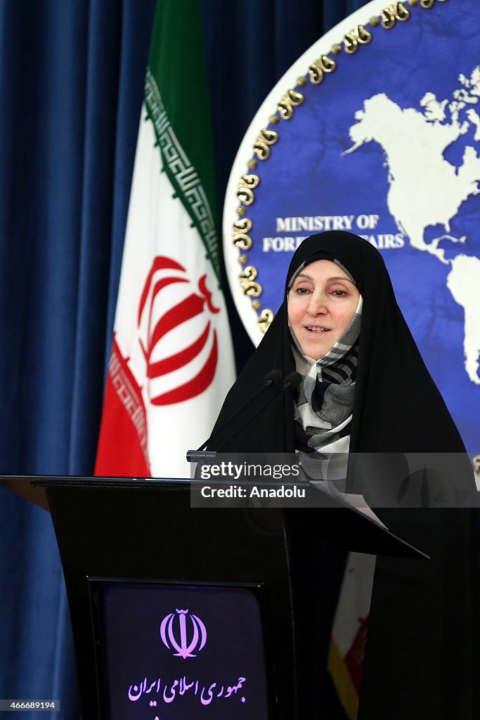 Iranian Foreign Ministry spokesperson Marzia Afham...