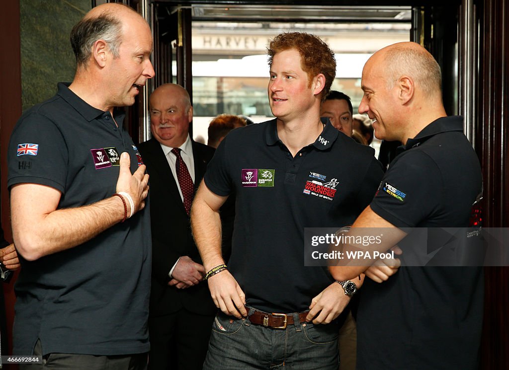 Prince Harry Attends The Launch Event For Walking With The Wounded's "Walk Of Britain"