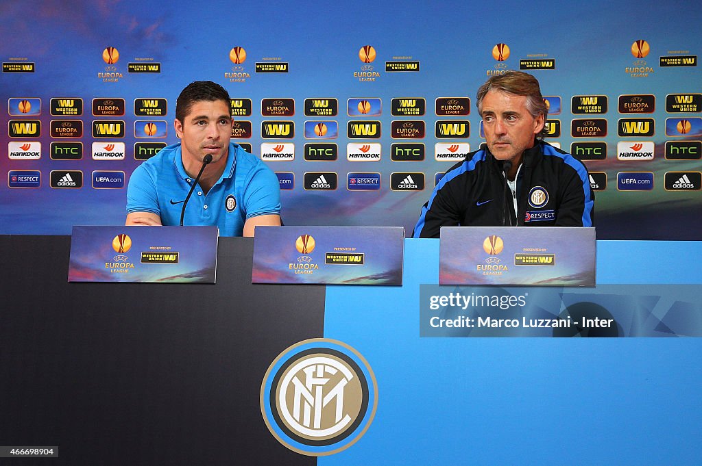 FC Internazionale Training Session And Press Conference