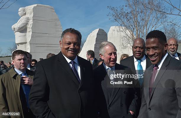 Prince Charles, Prince of Wales, visits the Martin Luther King Jr. Memorial on March 18, 2015 in Washington, DC. The Royal couple is on a trip in the...