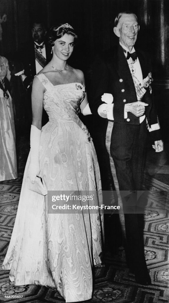 Princess Margaretha Of Sweden And Prince Wilhelm Arrive At The Gala Dinner In Honour Of Queen Wilhelmina And Prince Bernrhard Of The Netherlands